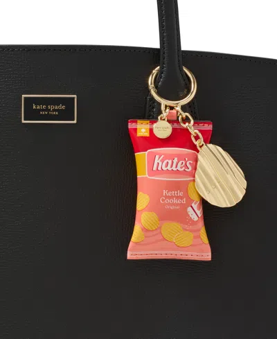 Kate Spade Snack Time Patent Key Fob In Red