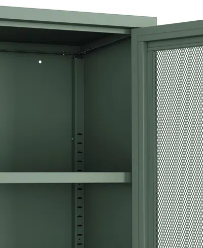 Manhattan Comfort Amelia Modern Accent Cabinet With 3 Adjustable Shelves In Green