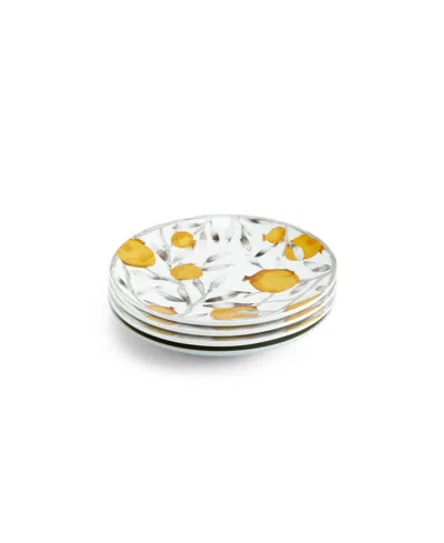 Michael Aram Pomegranate 4-piece Tidbit Plate Set In Multi