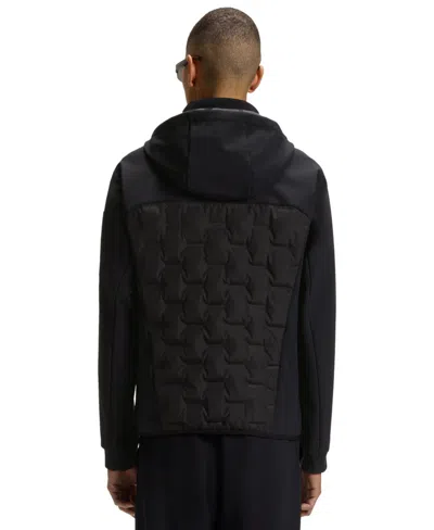 Hugo Boss Boss By  Men's Down-filled Welded Logo Jacket In Black