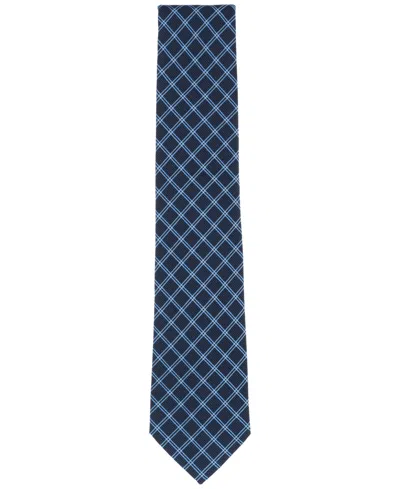 Michael Kors Men's Classic Tamal Grid Tie In Blue