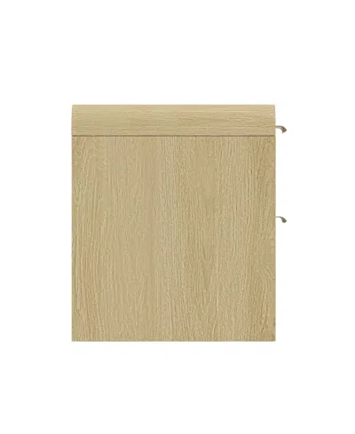 Manhattan Comfort 28" Medium Density Fiberboard Grace Modern 2-drawer Nightstand In Brown