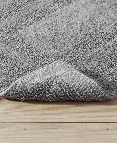 Eddie Bauer Logan Cotton Tufted Bath Rug, 24" X 40" In Blue