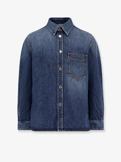Givenchy Classic Denim Shirt With Button-up Front In Blue