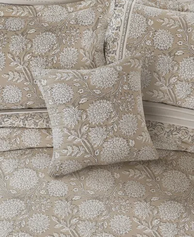 Levtex Adare Quilted Square Decorative Pillow, 18" X 18" In Multi