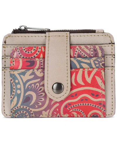 Patricia Nash Cassis Id Small Printed Leather Wallet In Multi