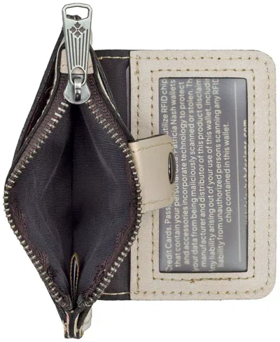 Patricia Nash Cassis Id Small Printed Leather Wallet In Multi