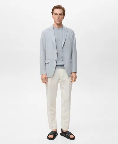 Mango Men's Verner Slim Fit Cotton Blazer In Blue