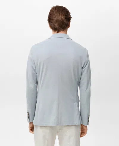Mango Men's Verner Slim Fit Cotton Blazer In Blue