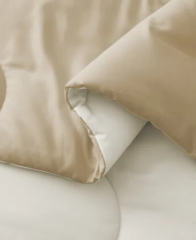 Unikome Lightweight Reversible Quilted Down Alternative Comforter, Full/queen In Neutral