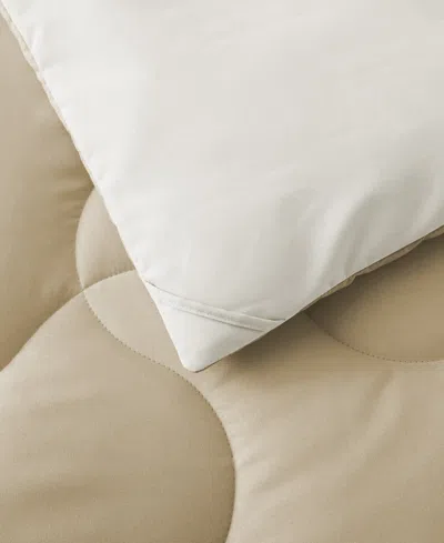 Unikome Lightweight Reversible Quilted Down Alternative Comforter, Full/queen In Neutral
