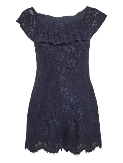 Pre-owned Sandro  Ruffled Lace Playsuit