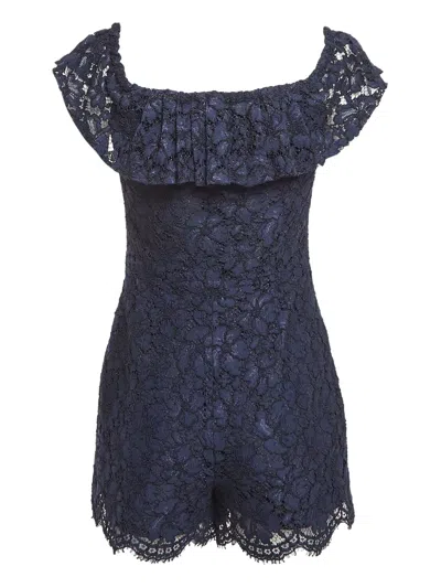 Pre-owned Sandro  Ruffled Lace Playsuit