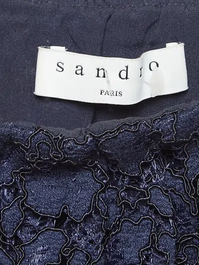 Pre-owned Sandro  Ruffled Lace Playsuit