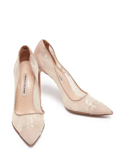 Pre-owned Manolo Blahnik  105mm Bbla Bride Pumps