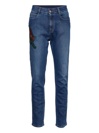 Pre-owned Stella Mccartney Animal-embroidery Jeans