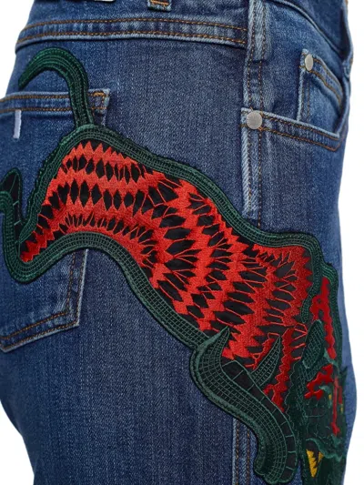 Pre-owned Stella Mccartney Animal-embroidery Jeans