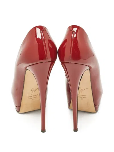 Pre-owned Giuseppe Zanotti Vintage 140mm Sharon Peep-toe Platform Pumps