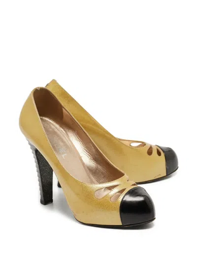 Pre-owned Chanel 120mm Metallic Pumps
