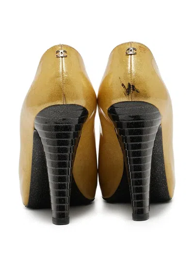 Pre-owned Chanel 120mm Metallic Pumps