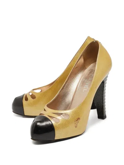 Pre-owned Chanel 120mm Metallic Pumps