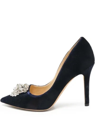 Pre-owned Jimmy Choo 100mm Crystal-embellished Pumps