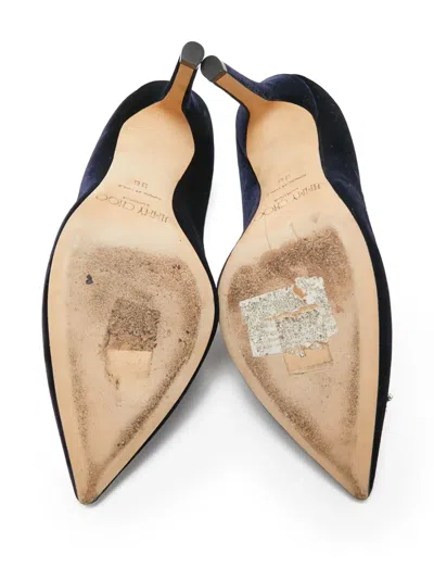 Pre-owned Jimmy Choo 100mm Crystal-embellished Pumps