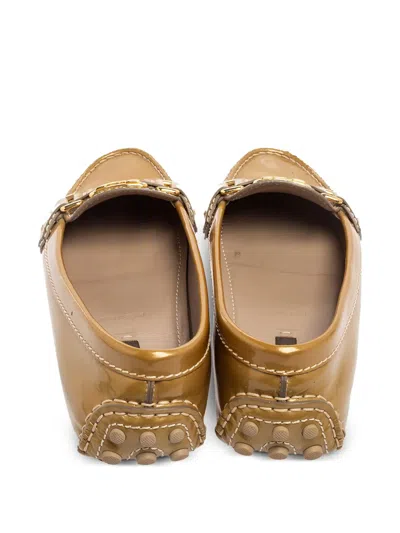 Pre-owned Louis Vuitton Logo-plaque Loafers