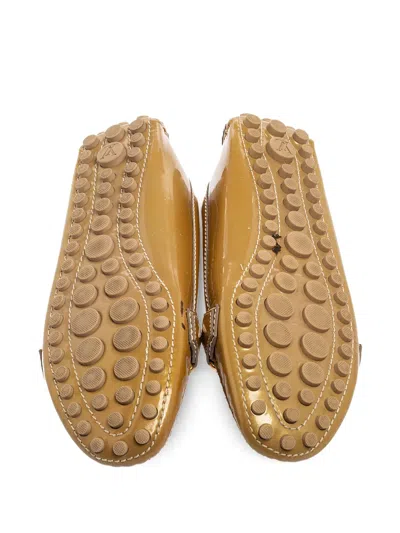 Pre-owned Louis Vuitton Logo-plaque Loafers