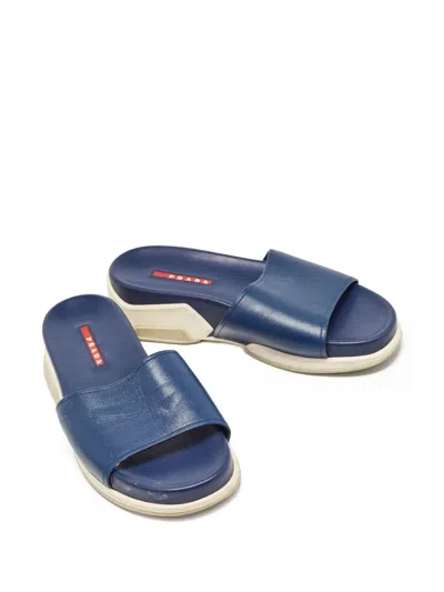 Pre-owned Prada Leather Slides