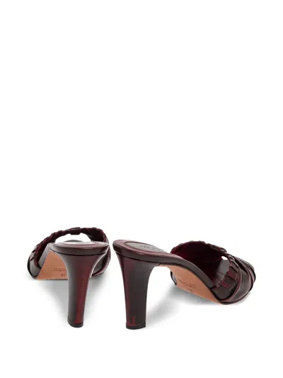 Pre-owned Saint Laurent 75mm Pleated Open-toe Sandals