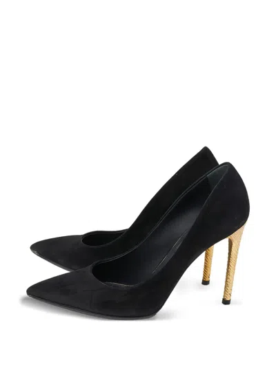 Pre-owned Louis Vuitton 90mm Pointed-toe Suede Pumps
