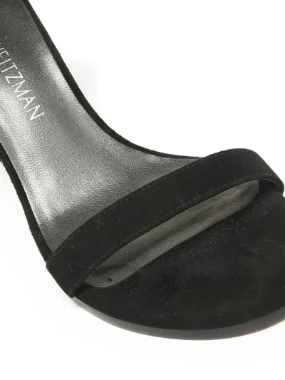 Pre-owned Stuart Weitzman  80mm Nearlynude Block-heel Ankle-strap Sandals