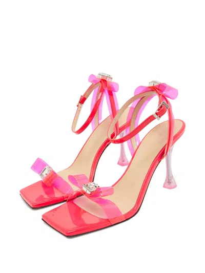 Pre-owned Mach&mach  95mm Transparent-strap Square-toe Sandals