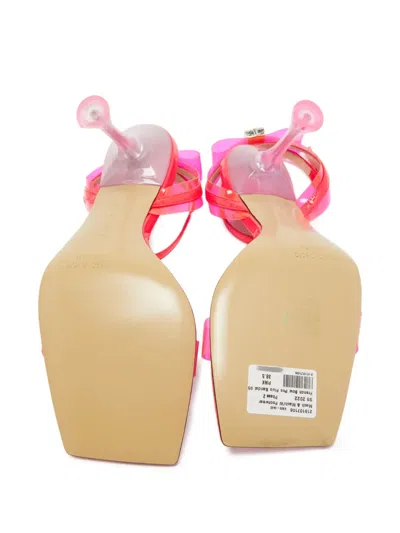 Pre-owned Mach&mach  95mm Transparent-strap Square-toe Sandals