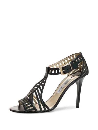 Pre-owned Jimmy Choo 110mm Cut-out Sandals