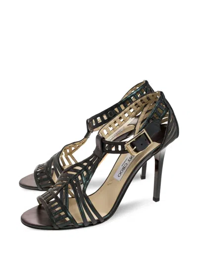 Pre-owned Jimmy Choo 110mm Cut-out Sandals