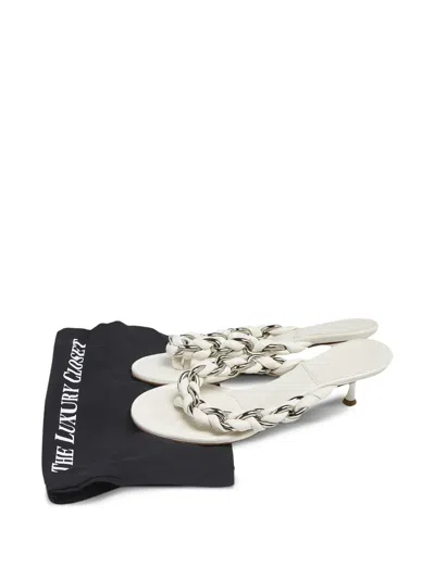 Pre-owned Bottega Veneta 60mm Chain-embellished Sandals
