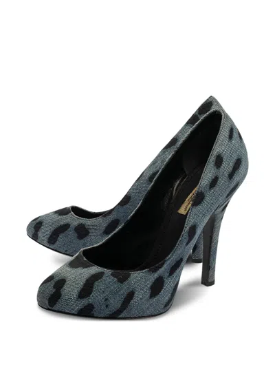 Pre-owned Dolce & Gabbana 120mm Denim Pumps