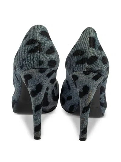 Pre-owned Dolce & Gabbana 120mm Denim Pumps
