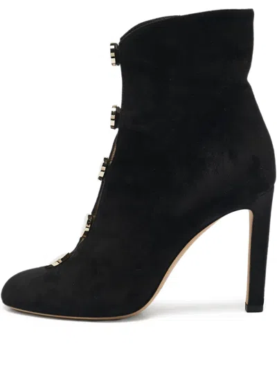 Pre-owned Jimmy Choo 80mm Suede Ankle Boots