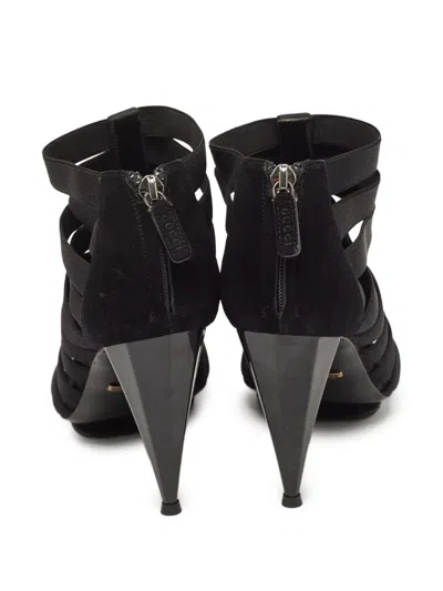Pre-owned Gucci 100mm Platform Booties