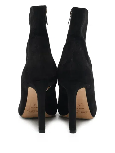 Pre-owned Jimmy Choo 80mm Suede Ankle Boots