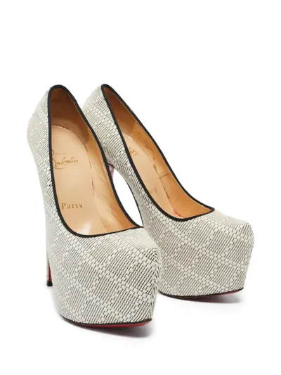 Pre-owned Christian Louboutin 155mm Daffodile Platform Pumps