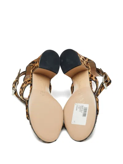 Pre-owned Gianvito Rossi  60mm Leopard-print Sandals