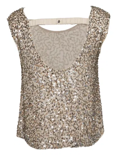 Pre-owned Alice And Olivia  Sequin-embellished Top