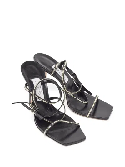 Pre-owned Jimmy Choo 100mm Leather Sandals