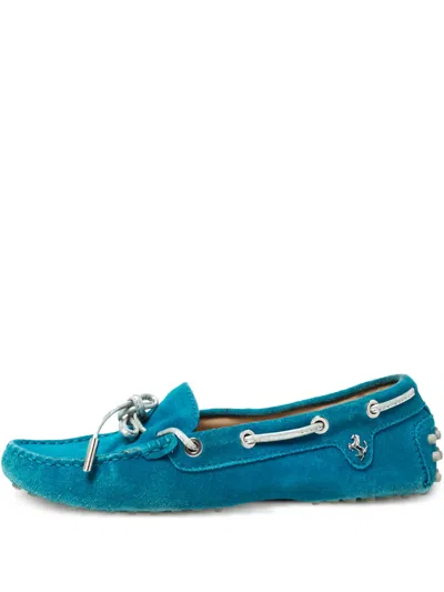 Pre-owned Tod's Vintage  X Ferrari Suede Loafers