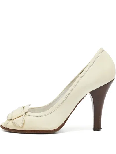 Pre-owned Fendi 120mm Leather Pumps