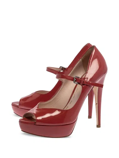 Pre-owned Miu Miu 125mm Leather Pumps